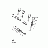 Схема узла: Клапан Yamaha XVZ1300 Royal Star