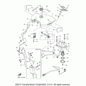 Схема вузла: Паливний бак Yamaha XVS1300 V-Star