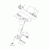 Схема вузла: Вал перемикання Yamaha TDM900