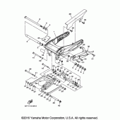 Схема вузла: Задній важіль та підвіска Yamaha XV1900 Raider