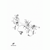 Схема узла: Пульт управления рулевой и Рычаг Yamaha MT09/ MTN850 MT-09