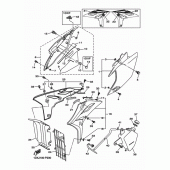 Схема вузла: Бічна кришка Yamaha WR450F