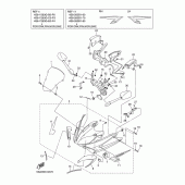 Схема вузла: Облицювальні елементи 1 Yamaha FZ6 FZ6 FAZER S2 (ABS)