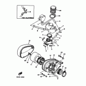 Схема узла: Впускная система Yamaha XV250 Virago