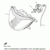 Схема вузла: Фара Yamaha YZF600R Thundercat