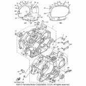 Схема узла: Картер двигателя Yamaha XVS650 V-Star Classic