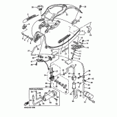 Схема узла: Топливный бак Yamaha XVZ1300 Royal Star