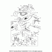 Схема узла: Топливный бак Yamaha XVS1100 V-Star Classic