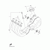 Схема вузла: Вихлопна система Yamaha XJ6 Diversion F (ABS)