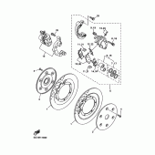 Схема узла: Передний тормоз Yamaha XVZ1300 Royal Star Venture MM Limited