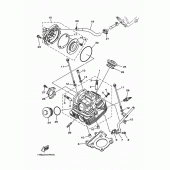 Схема вузла: Головка циліндра Yamaha XG250 TRICKER