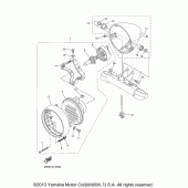 Схема узла: Фара Yamaha XVS1100 V-Star Custom