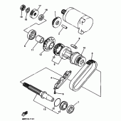 Схема вузла: Привід стартера Yamaha XJ400 Diversion (S-TYPE)