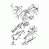 Схема вузла: Боковая крышка 2 Yamaha XP500 T-MAX