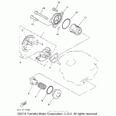 Схема узла: Масляный насос Yamaha TW200 TRAILWAY