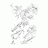 Схема вузла: Боковая крышка 2 Yamaha XP500 T-MAX
