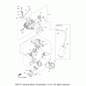 Схема вузла: Впускна система 1 Yamaha XVS950 Болт