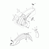 Схема вузла: Крило Yamaha YZ250 YZ250F
