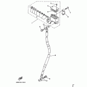 Схема узла: Передний тормозной цилиндр Yamaha TT250R TT-R