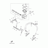Схема узла: Передний тормозной цилиндр Yamaha XVS1100 Drag Star Classic