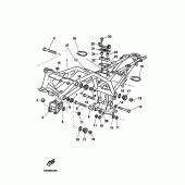 Схема узла: Рама Yamaha BT1100 Bulldog