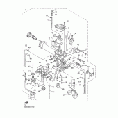 Схема вузла: Карбюратор Yamaha WR400F