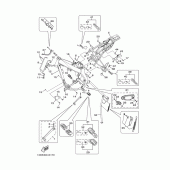 Схема узла: Рама Yamaha XT125