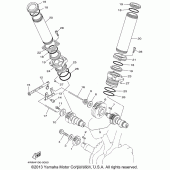 Схема вузла: Розподільний вал та Ланцюг ГРМ Yamaha XV1600 Road Star Silverado