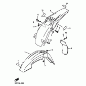 Схема узла: Крыло Yamaha YZ426F