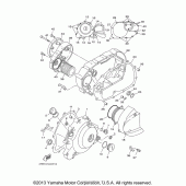 Схема узла: Крышки картера (1) Yamaha XVS650 V-Star Classic