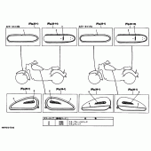Схема узла: Эмблема 1 (4WY1) Yamaha XVZ1300 Royal Star