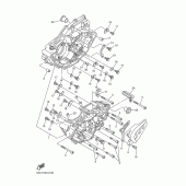 Схема узла: Картер двигателя Yamaha YZ250 YZ250F