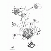 Схема узла: Головка цилиндра Yamaha YBR250