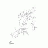 Схема узла: Крыло Yamaha YZ426F
