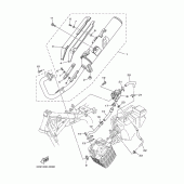 Схема вузла: Вихлопна система Yamaha YBR125