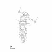 Схема вузла: Задня підвіска Yamaha YZF-R1 R1