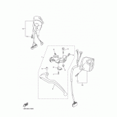 Схема вузла: Пульт управління рульовий та Важель Yamaha YZF-R1 R1