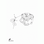 Схема вузла: Система індукції повітря Yamaha WR450F