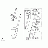 Схема узла: Вилка передней оси Yamaha XJR1300