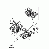 Схема узла: Картер двигателя Yamaha YZ125