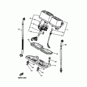 Схема узла: Панель приборов Yamaha DT125 DT125R
