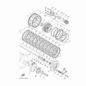 Схема вузла: Зчеплення Yamaha XV1900 Raider S
