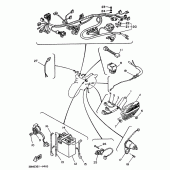 Схема узла: Электрооборудование 1 Yamaha XV535 Virago