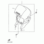 Схема вузла: Облицювальні елементи 1 Yamaha XT600 XT600