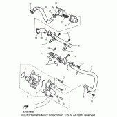 Схема вузла: Водяний насос Yamaha YZF600R Thundercat
