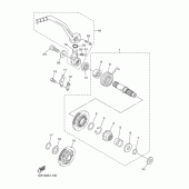 Схема узла: Привод стартера Yamaha WR450F
