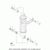 Схема узла: Задняя подвеска Yamaha FZ6 FZ6R