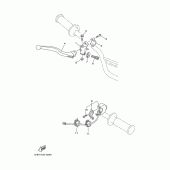 Схема вузла: Пульт управління рульовий та Важель Yamaha TTR90 TT-R90