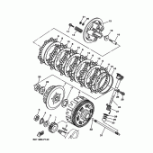 Схема узла: Сцепление Yamaha YBR250