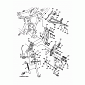 Схема узла: Подножки и Подставка Yamaha MT07/ MTT690 MT-07